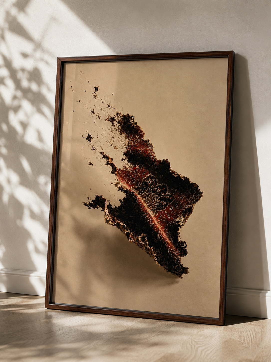 Origin Persian fine art print detail inspired by Qashqai patterns