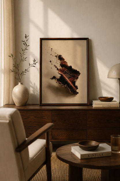 Origin limited-edition Persian wall art inspired by Qashqai rugs