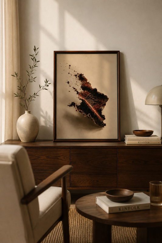 Origin limited-edition Persian wall art inspired by Qashqai rugs